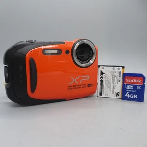 Fujifilm Digital Camera FinePix XP70 16.0MP Underwater Orange Tested - Picture 1 of 9