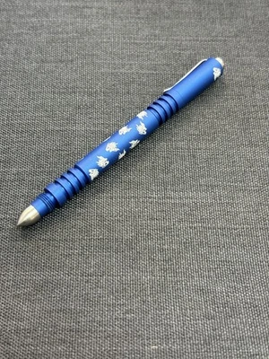 Hinderer Investigator Pen - Chaos Horse Logo - Matte Blue  Aluminum NEW - Image 1 of 4