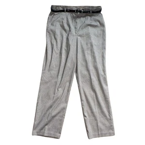 Covington Womens Easy Care Houndstooth Belted Pants-Size 16-NWT - Picture 1 of 8
