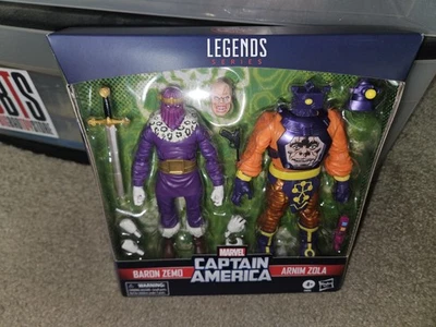 Juego de figuras Marvel Legends Capitán América 6" BARON ZEMO y ARNIM ZOLA  Foto 1 de 2