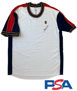 Jannik Sinner Signed Autographed Nike Tennis Court Shirt PSA AUTO ATP World #1 - Picture 1 of 5