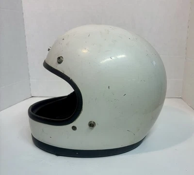 Casco de moto vintage Bell 120 cara completa, 1976. Talla 7 3/8 Foto 1 de 4