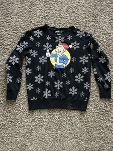 Bethesda Fallout Vault Boy Snowflake Printed Christmas Pullover Sweatshirt S - Bild 1 von 5