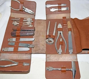 Vintage J.A. Henckels Germany Survival Kit Leather case - Picture 1 of 1