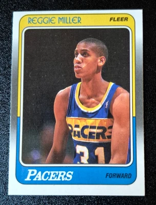 Tarjeta de baloncesto Fleer Indiana Pacers 1988-89 #57 Reggie Miller 88 novato como nueva radiocontrol Foto 1 de 4