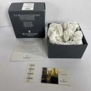 Waterford Crystal Millennium Collection Champagne Bottle Coaster Ireland NOB - Picture 1 of 13