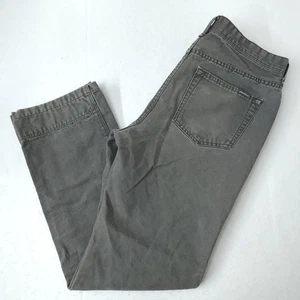 Eddie Bauer Herren grau speziell gefärbt Workwear Hose Größe 34x32* gerades Bein  - Bild 1 von 14