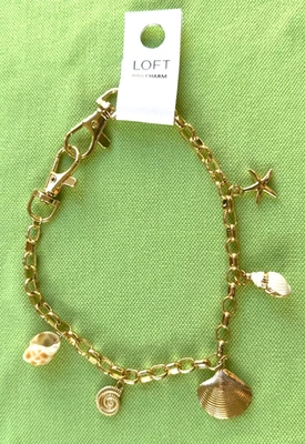 ANN TAYLOR LOFT BOLSO JUNTO AL MAR ENCANTO: CONCHAS NUEVAS CON ETIQUETAS Foto 1 de 4