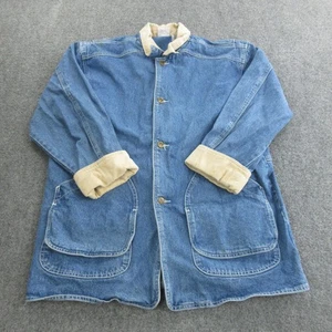 Vintage Disney Mickey & Co Denim Chore Mantel Jacke Herren mittelblau Macau 90s - Bild 1 von 15