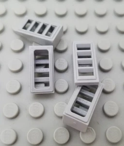 New LEGO Lot of 4 Light Bluish Gray 2x1x2/3 Slopes with 4 Slots - Picture 1 of 1
