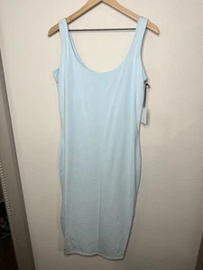 NWT HATCH The Body Tank Dress In Surf Size Large Cozy Summer Pregnancy - Picture 1 of 4