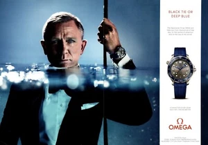 Omega Seamaster Diver 300 M Original 2 Page Australian A4 Print Ad Ft James Bond - Picture 1 of 4