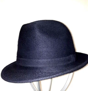 CAPPELLO PURO FELTRO IN LEPRE FINISSIMO BLU - Imagen 1 de 2