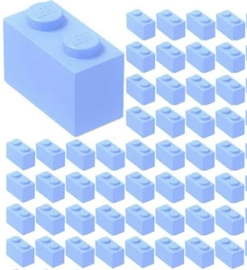 ☀️Lego x50 Bright Light Blue 1x2 Bricks building Part Pieces Bulk Lot #3004 Sea - Picture 1 of 2