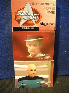 1997 STAR TREK The Next Generation SEASON Six Base SET & Wrapper episode - Picture 1 of 4