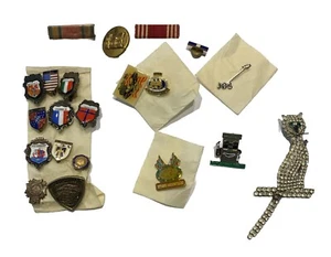 Pin Sammlung 21 verschiedene Militär Hut Katze Länder - Bild 1 von 12