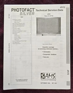 Sams Photofact 4931 Service Manual for JVC AV-24F704 - Picture 1 of 1