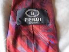 Fendi Tie Mens Red Tie Pre Owned