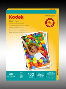 100 Sheets Kodak Matte Finish Instant Dry 120gsm 4R Photo Paper - Picture 1 of 1