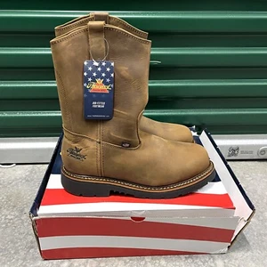 Botas de Trabajo Thorogood 11" Puntera de Acero Wellington 804-3310 Talla 9.5 EE Marrón EH NUEVAS - Imagen 1 de 11
