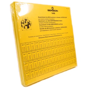 Bergeon 5488 Sortiment 450 Messing Bergeon Buchsen B1 - B60 Buchse - CY5488 - Bild 1 von 3