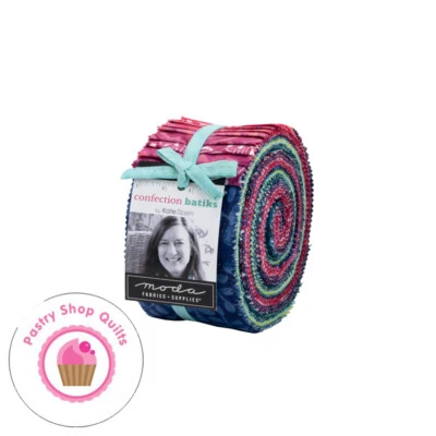 Moda CONFECTION BATIKS Kate Spain JELLY ROLL 40 Strips Quilt Fabric - Image 1 of 4