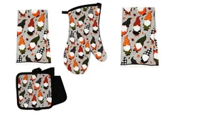 Halloween Gnome Kitchen Linen Set Bundle of 5 Items - Picture 1 of 4