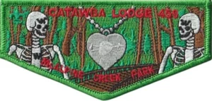 Catawba Lodge 459 NC McAlpine Creek Park Flap Green Bdr (AR5682) - Picture 1 of 1