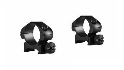 Hawke 1" Steel Precision Weaver/Picatinny Scope Mount Rings - LOW 23000 - Image 1 of 2