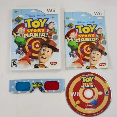 Toy Story Mania! Nintendo Wii + Gafas 3D - Juego Completo CIB Disney World Ride Foto 1 de 4