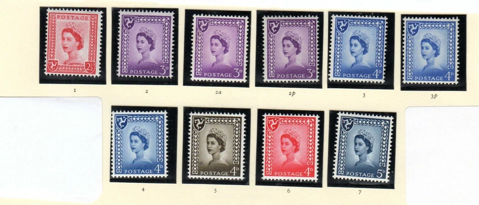 1958 Isle of Man  10 STAMPS FULL SET PRE DECIMAL S1-S7 INCLUDES G2a UM - Image 1 of 1