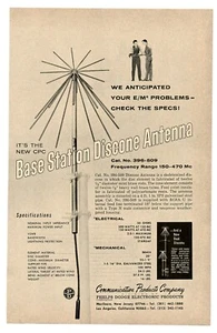 QST Ham Radio Mag. Ad Base Station Discone Antenna Communication Products (2/67) - Picture 1 of 1