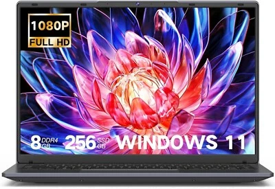 14” Laptop 8GB RAM 256GB SSD Win11 1920*1200 Full HD Celeron N5805 CPU - Image 1 of 4