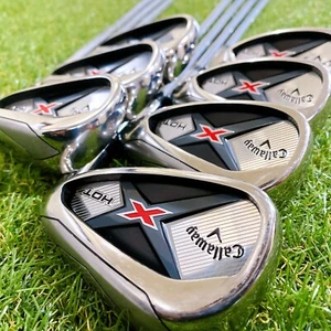 Callaway X HOT Men's Iron Set 7pcs Flex-S Right-handed From Japan - Picture 1 of 19