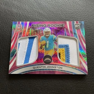 2023 Spectra Rising Rookie Quentin Johnston Pink Neon 14/15 SSP Los Angeles⚡️ - Picture 1 of 3