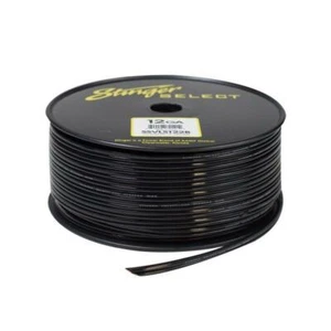 Stinger SSVLS122B 12 Gauge Ga Black 250' Foot Spool Speaker Wire Car Home Audio - Picture 1 of 2