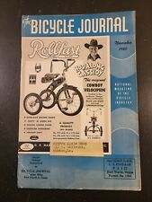 Rare November 1950 The Bicycle Journal Mag. W/Hopalong Cassidy Rollfast on cover