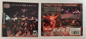 Sega Dreamcast Quake III Arena 2000 Instruction Manual and Back Cover Art Only - Picture 1 of 4