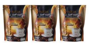 3x COFFEE Instant Weight Mangement Premium Arabica Low Calorie NIFTA ALL DAY . - Picture 1 of 7