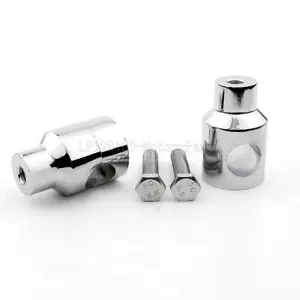 Motorcycle 1" Inch Handlebar Risers For Harley Sportster XL Softail Dyna Chrome - Foto 1 di 7