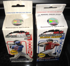 2 LOT 2004 MLB SPORTSCLIX + EXPANSION FIGURES BOOSTER PACKS! 3 FIGURES IN EACH! - Picture 1 of 2