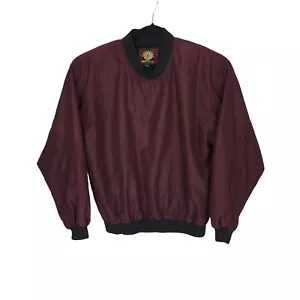 Vintage Highlander Windwear Pullover Windbreaker Jacket Large Red Black Gingham - Picture 1 of 5