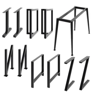 Industrial Table Leg Heavy Duty Metal Dining Coffee Bench Office Desk Trestle UK - Picture 1 of 118