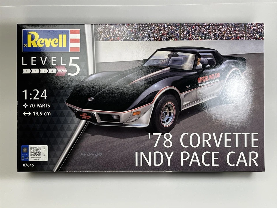 Corvette Indy Pace Car 1978 Modello In Scala 1:24 Kit Revell 07646 - Immagine 1 di 4