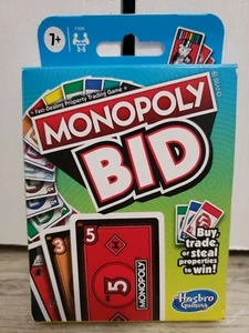 Monopoly Bid Kartenspiel 2021 Hasbro NEU mit versiegelten Karten & Anleitung  - Bild 1 von 4