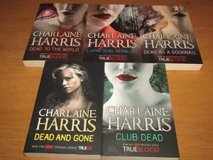 Charlaine Harris Book Bundle X 5 Fantasy Vampire, Great Unread Condition - Picture 1 of 5