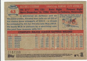 2015 Topps Archives Silver #43 Alcides Escobar Royals - Bild 1 von 1