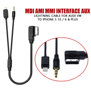 For Audi VW Car Media-In Audio Music USB Interface AMI MMI MDI AUX Adapter Cable - Picture 1 of 6