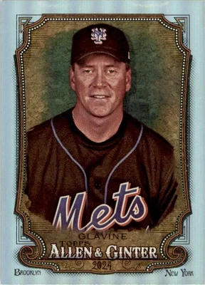 Tom Glavine 2024 Topps Allen & Ginter Hot Box Rainbow Foil #335 New York Mets Foto 1 de 2