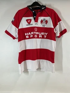 Rugbytech Gloucester Rugby Shirt Red White Size L Gloucester A-Team - Picture 1 of 14